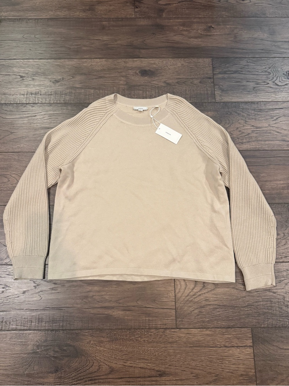 NEW⭐️VINCE Ribbed Raglan Sweater $328 - Picture 3 of 5